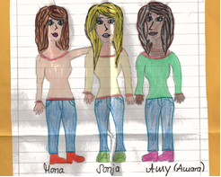 Zeichnung der Schülerinnen